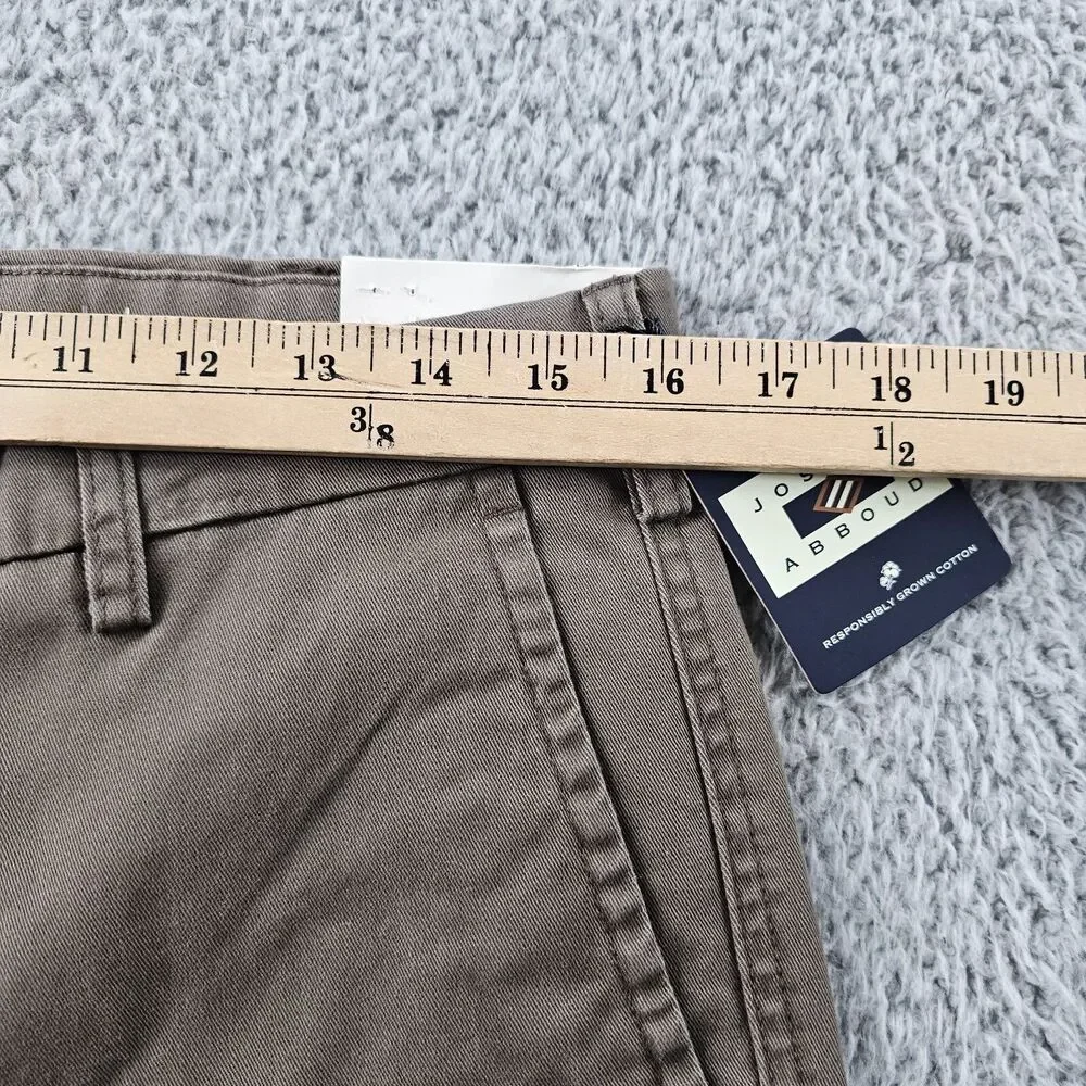 Joseph Abboud Pants 32x32 Khaki Brown Chino Comfort Stretch Preppy Casual NWT